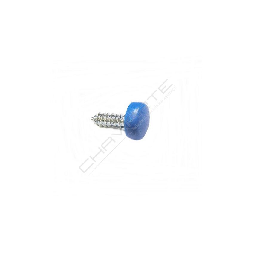 Tampas de parafusos para matrículas azul