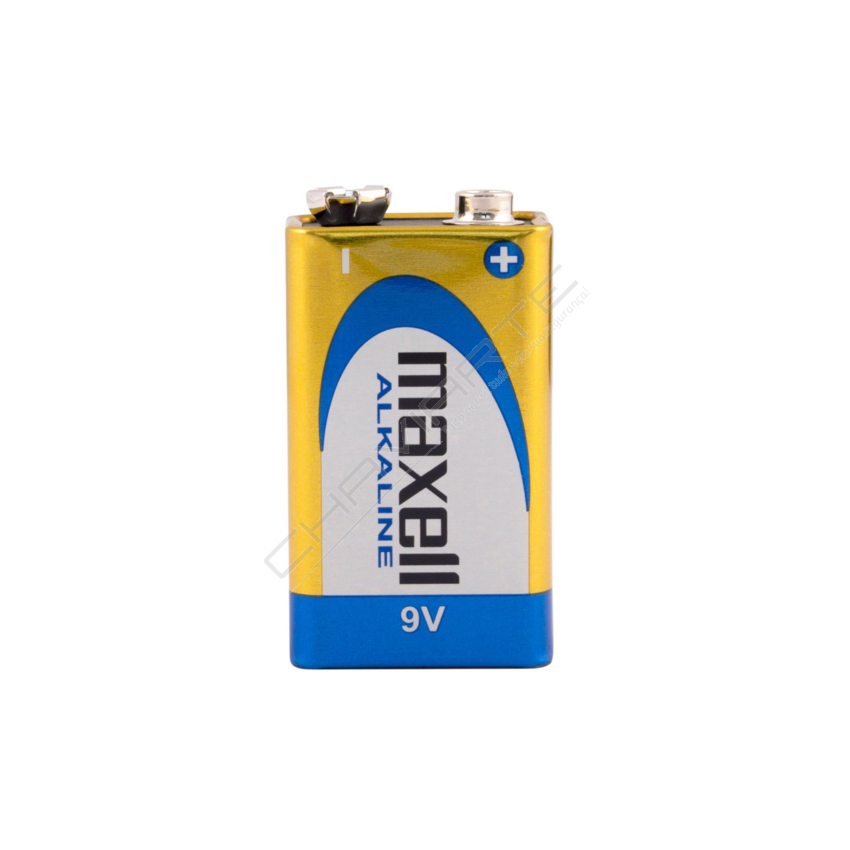 PILHA MAXELL 6LR61-B1 9V ALKALINE BLISTER DE 1 UNIDADE