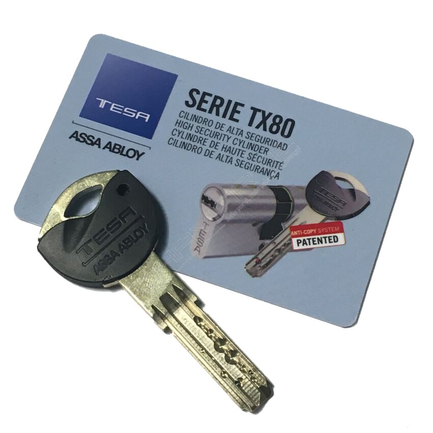 Chave especial TESA original TX-80 (pedido à fábrica por cartão)