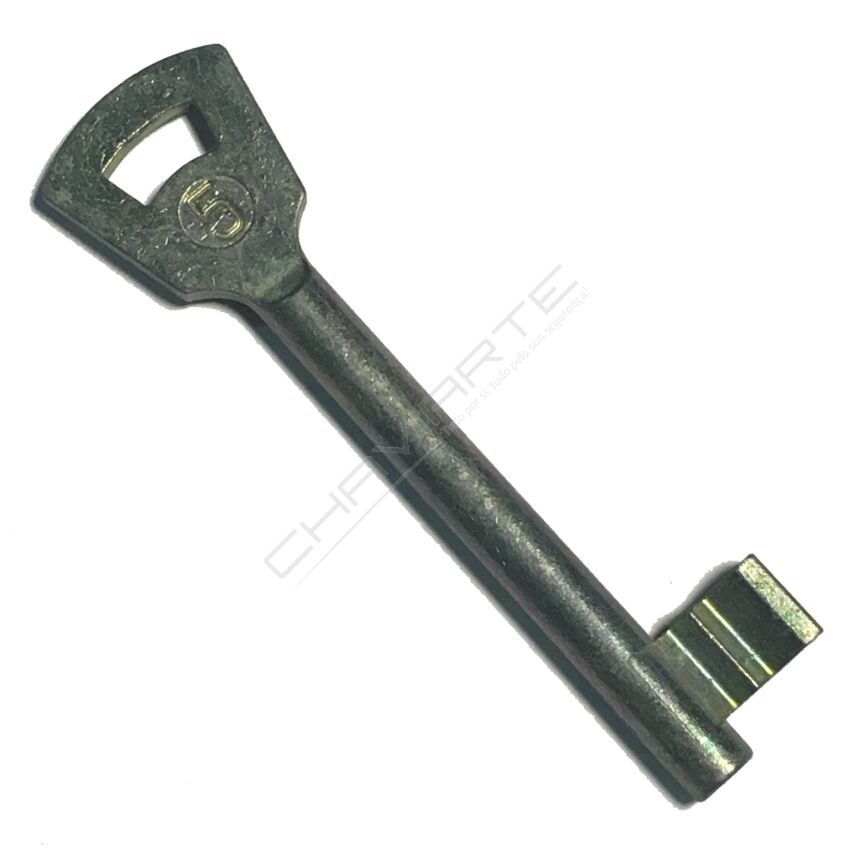 Chave paletão para fechadura corta fogo
