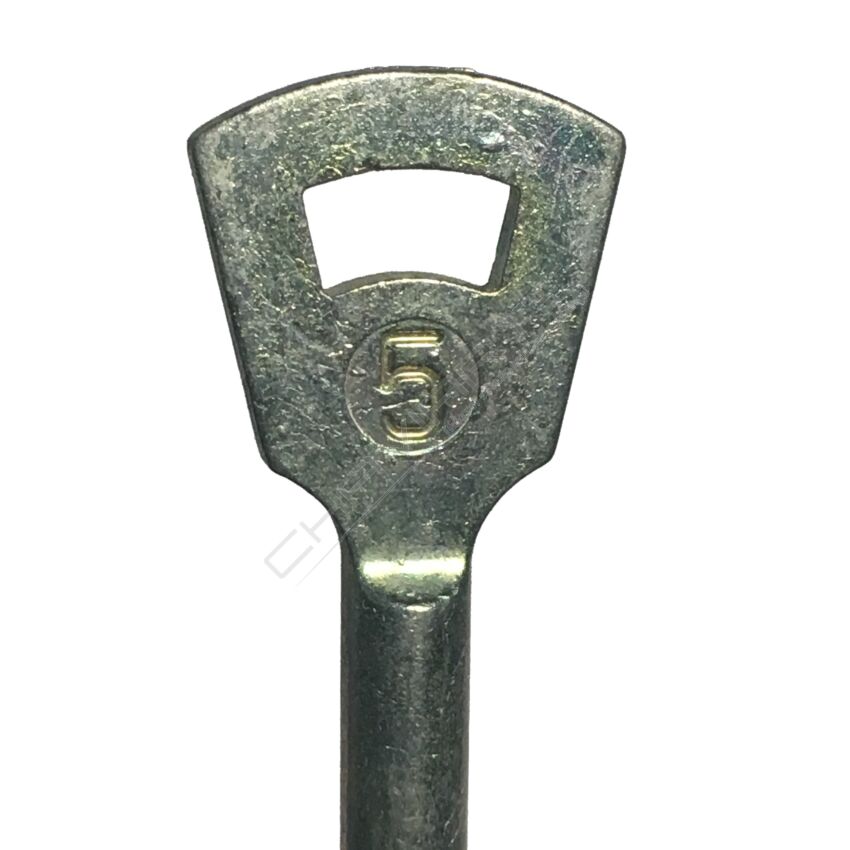 Chave paletão para fechadura corta fogo
