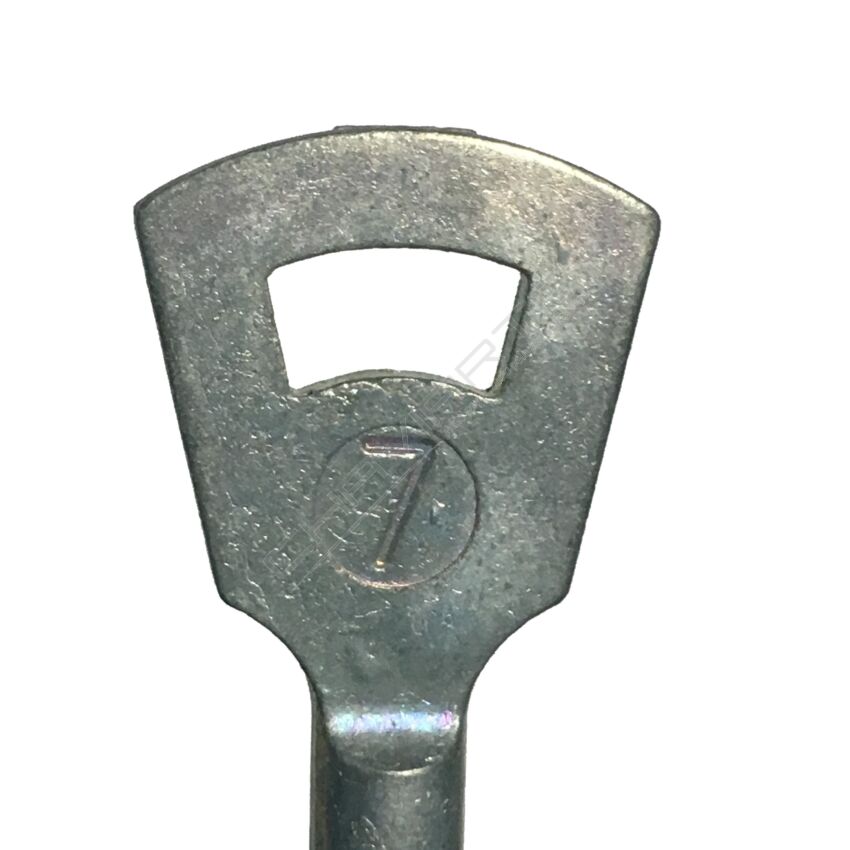 Chave paletão para fechadura corta fogo