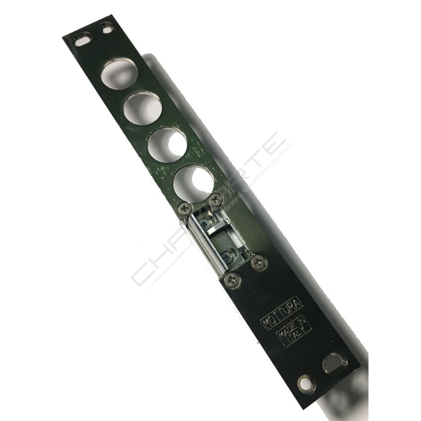 Trinco eléctrico Mottura para fechadura de embutir 85371/28, 4 pernos esquerda, 94077S028N