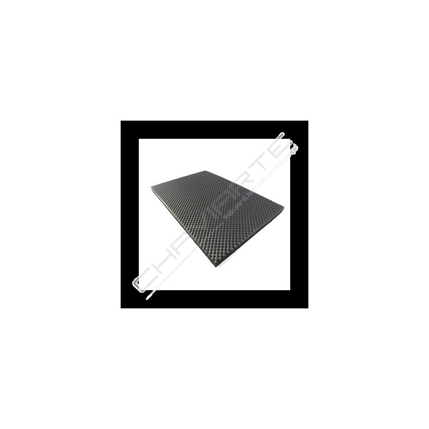 Placa microporosso Rombos 53cm X 90cm E=6mm Preto