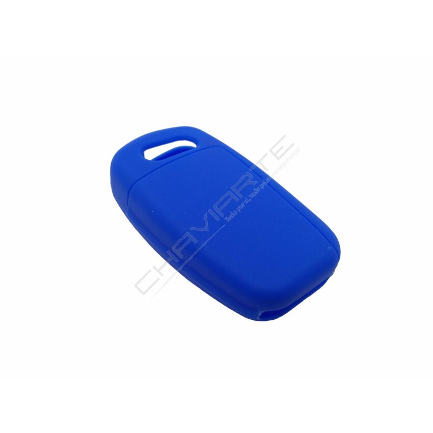 Capa silicone Audi, três botões, azul