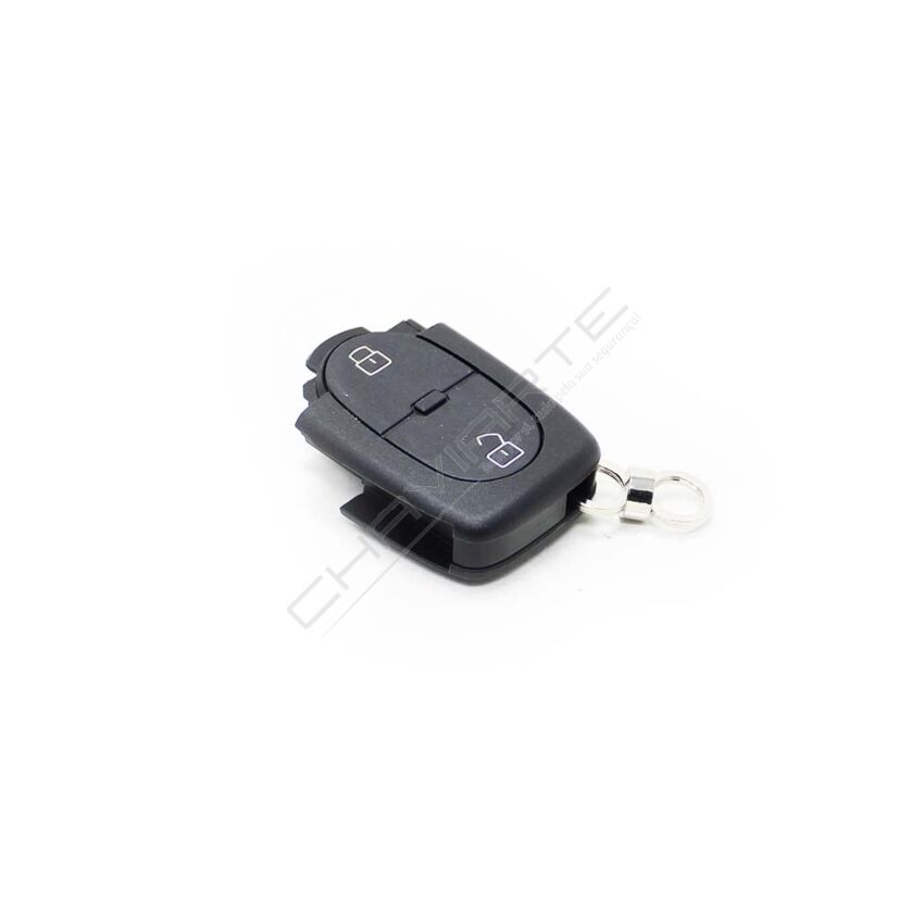 Caixa Para Comando Audi Flip 2 Botões (Pilha CR2032)