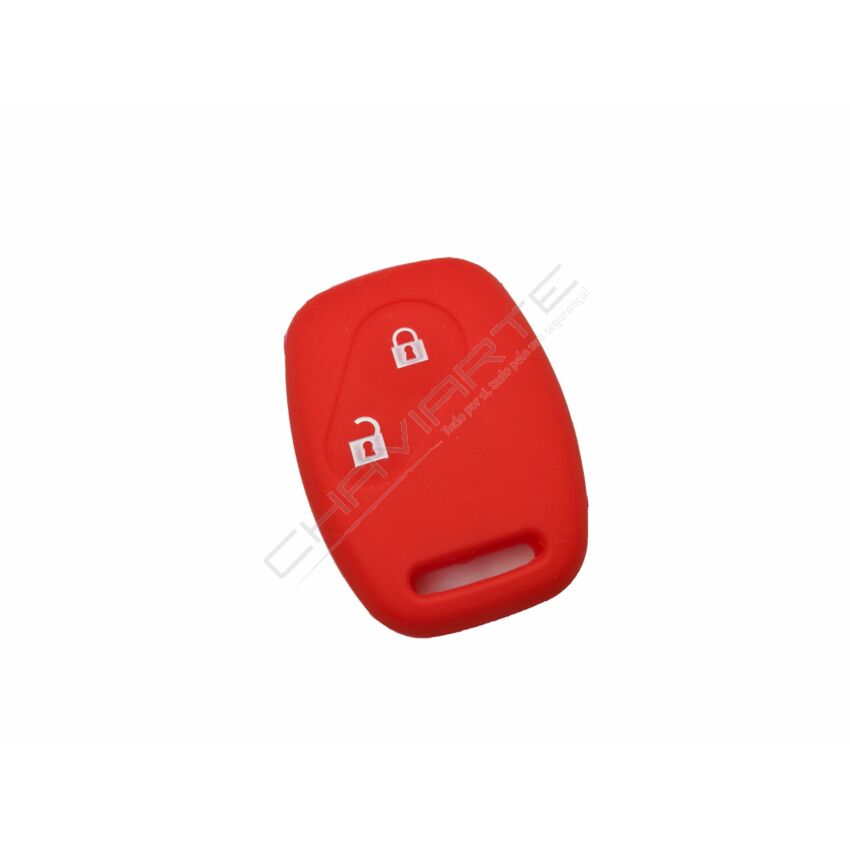 Capa silicone Honda, dois botões, vermelho