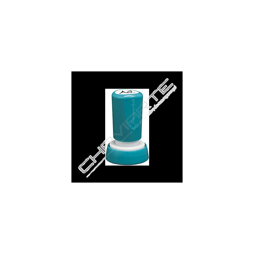 CARIMBO QUIX Q34 REDONDO 20MM PRETO