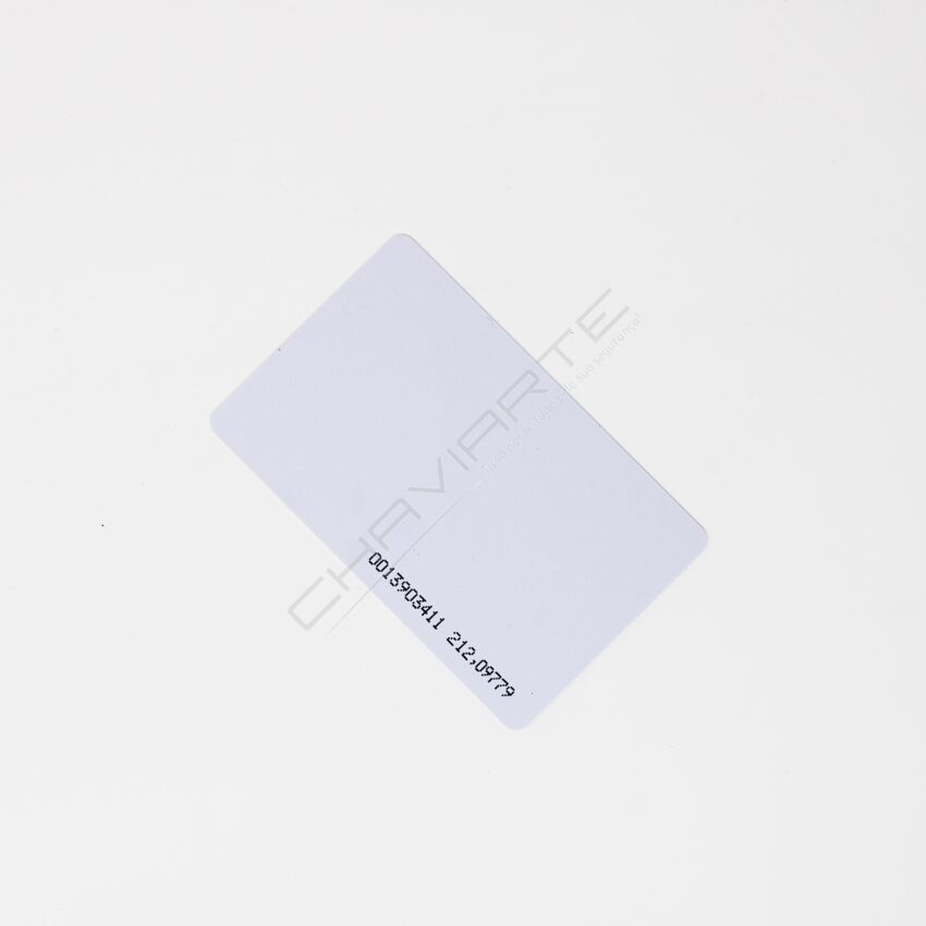 Cartão neutro de proximidade RFID 125KHZ