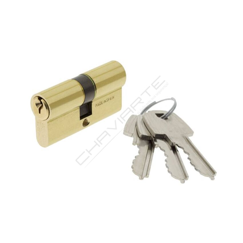 Cilindro Tesa TE5 30x60mm latonado