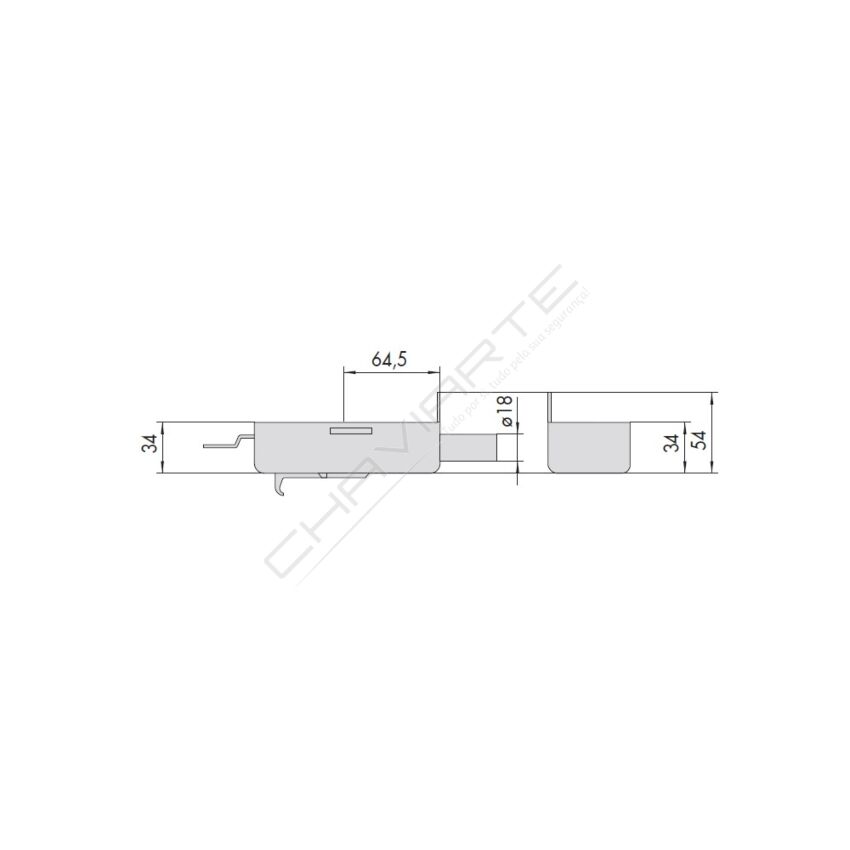 Fechadura CISA 56167.60.1