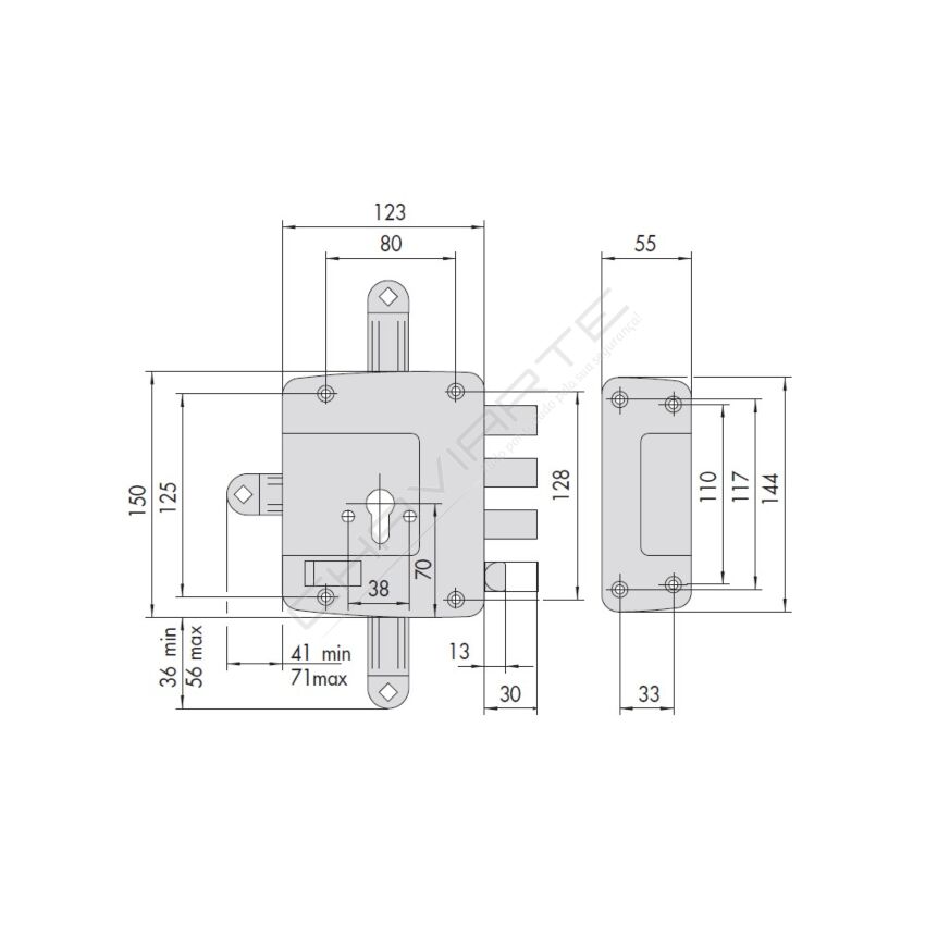 Fechadura CISA 56177.60.2