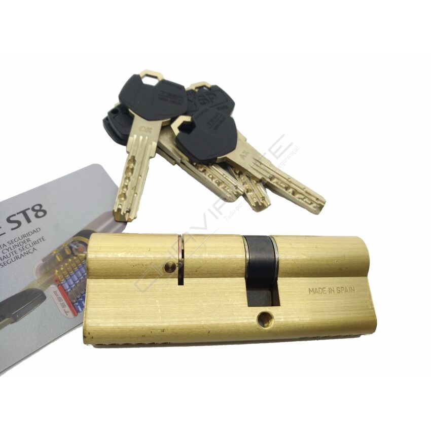 Cilindro Tesa ST8 35x50mm latonado