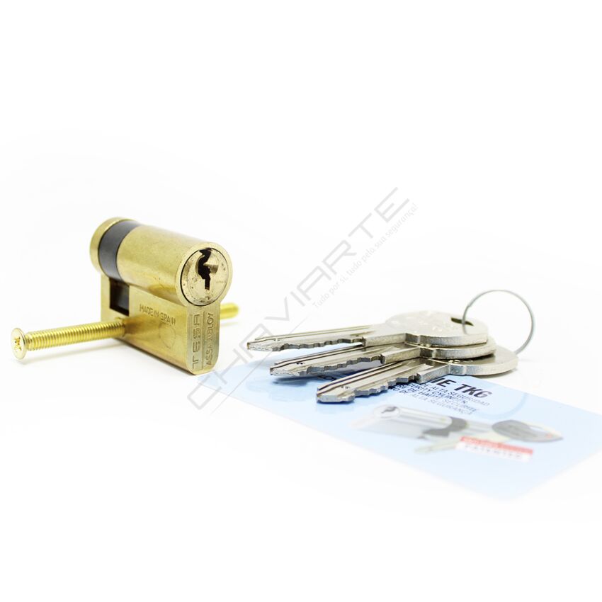 Cilindro Tesa TK6 30x10mm latonado