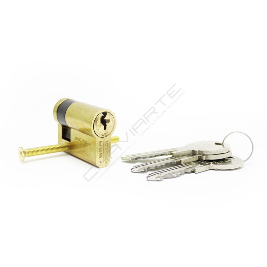 Cilindro Tesa TK6 30x10mm latonado