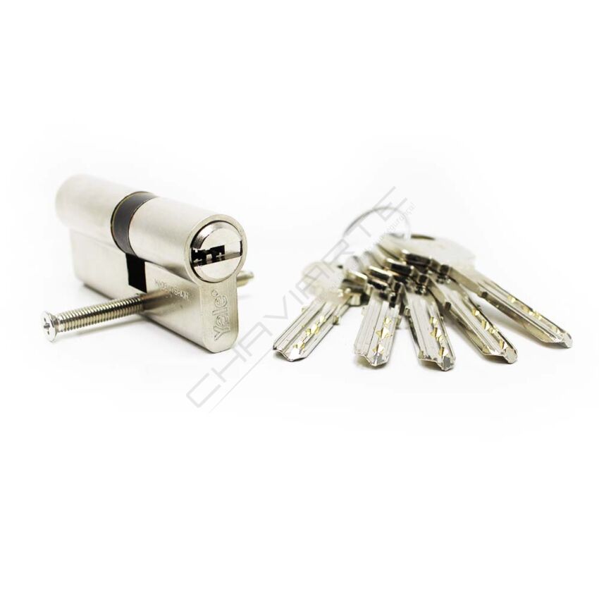 Cilindro Yale YL6 30x40mm niquelado