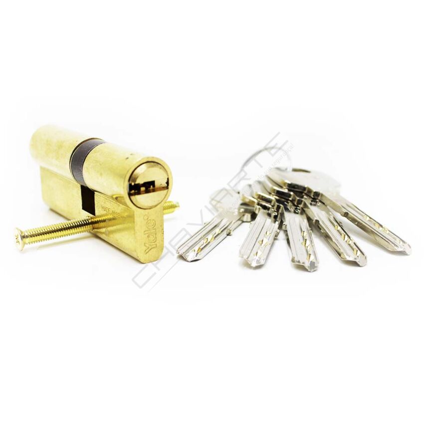 Cilindro Yale YL6 30x40mm latonado