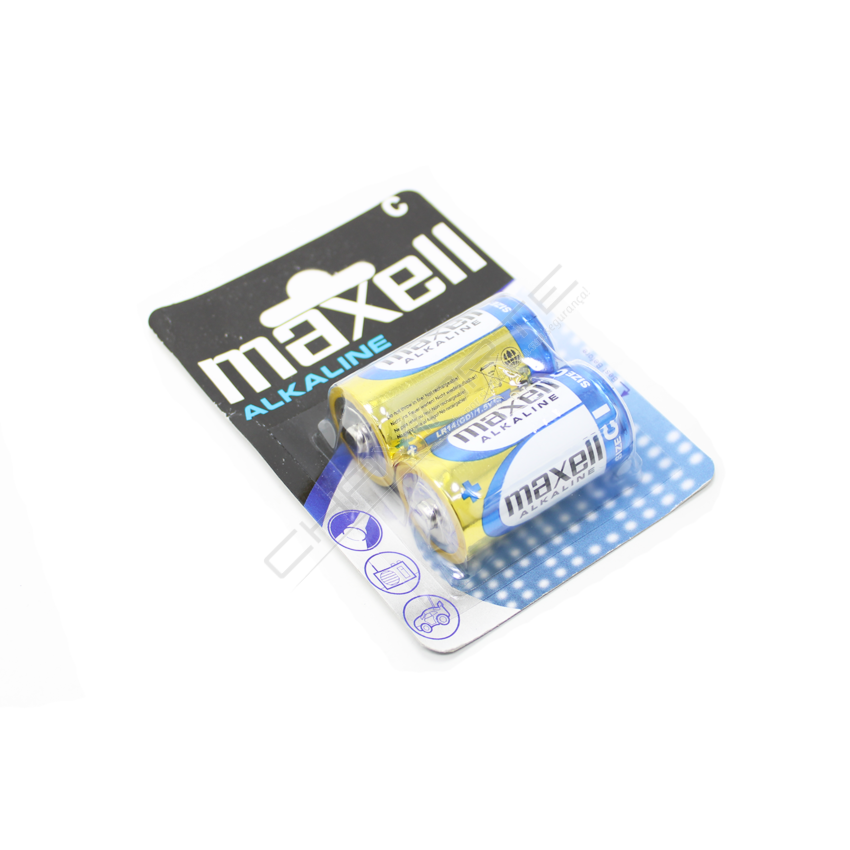 PILHA MAXELL LR14-B2 C ALKALINE BLISTER DE 2 UNIDADES
