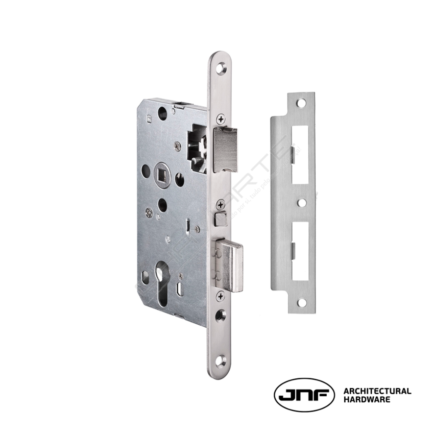 Fechadura corta fogo JNF IN.20.789, antipânico, automática,entrada de 55mm