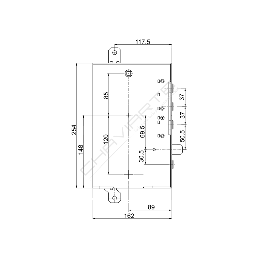 Fechadura MOTTURA 898595GRSQ