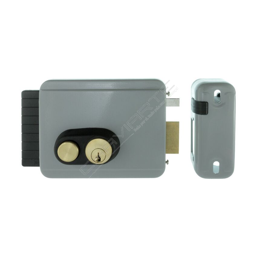 Fechadura elétrica de sobrepor Viro 8972, entrada ajustável de 50 a 80mm, esquerda