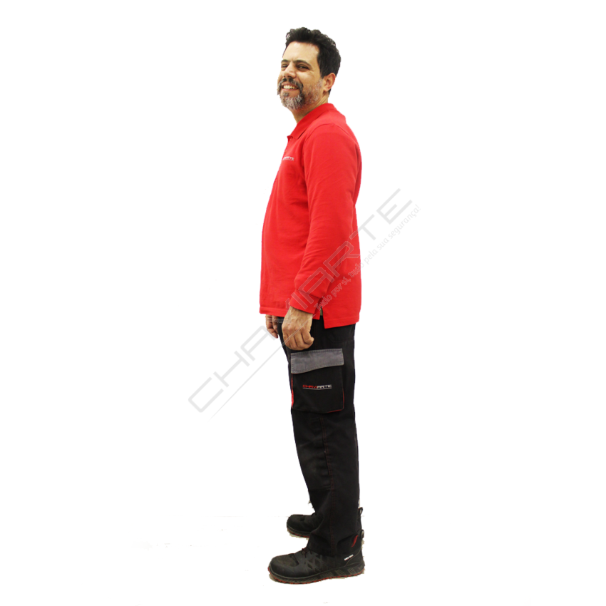 Calça com bolsos Chaviarte com bordado