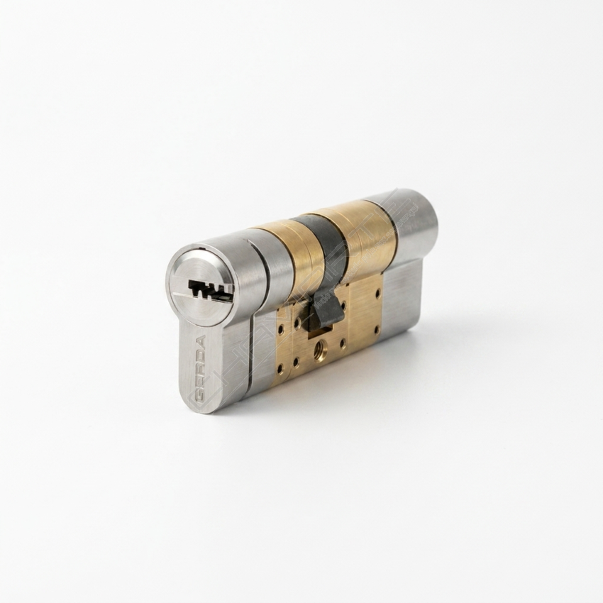 Gerda Cilindro modular europeu EXXO SMART out31-62/31-62ins (Níquel)