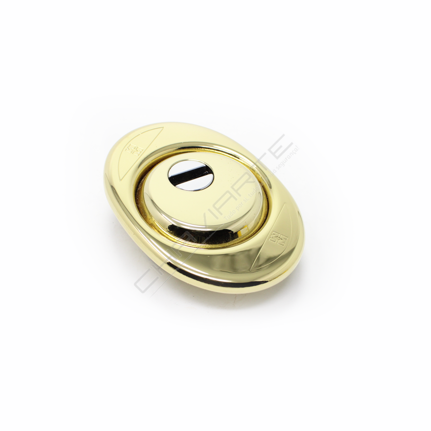Escudo de segurança Mottura dourado, 50 mm