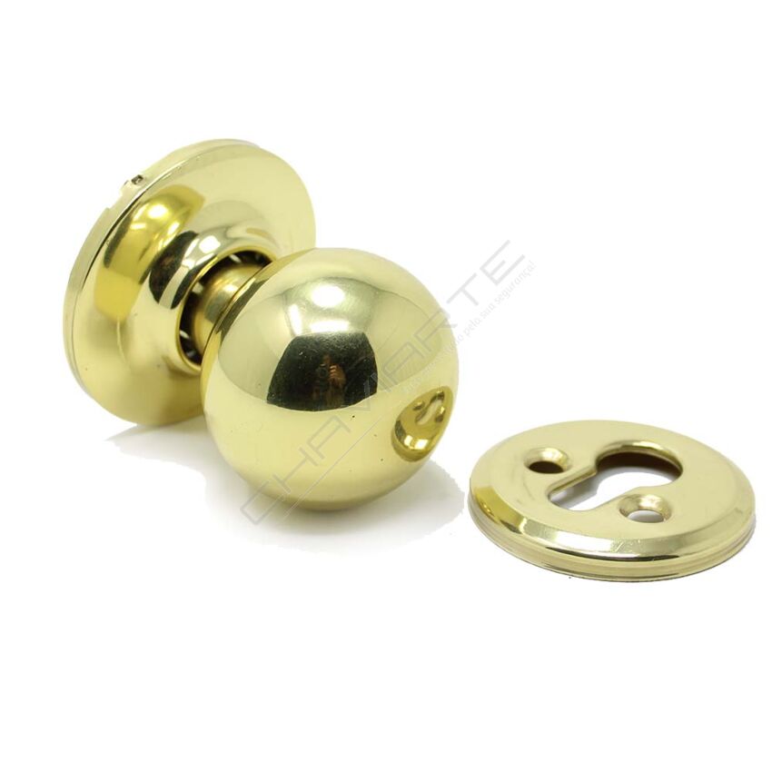 Puxador redondo Tesa 3934, rotativo, dourado