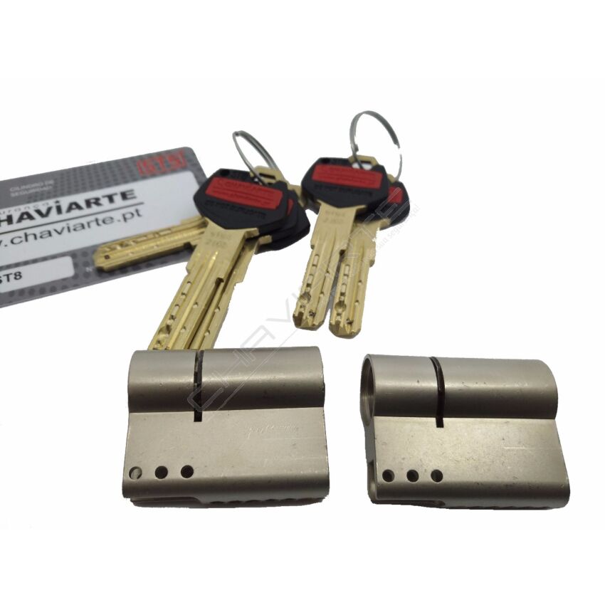 Cilindro ST8 Chaviarte modular niquelado