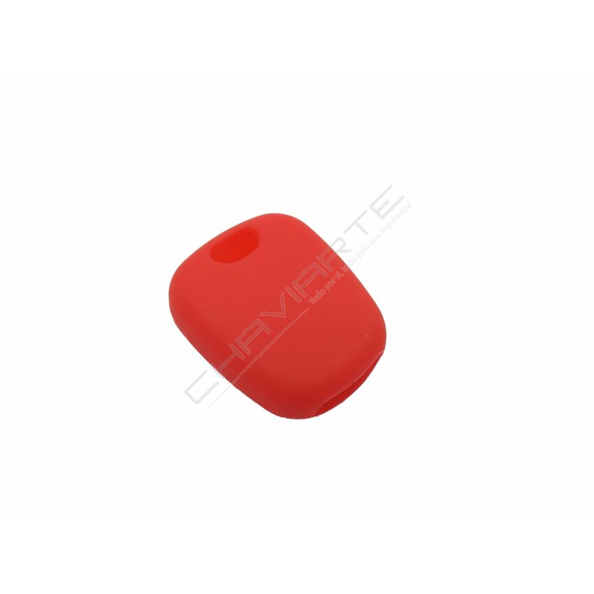 Capa silicone Peugeot, dois botões, vermelho