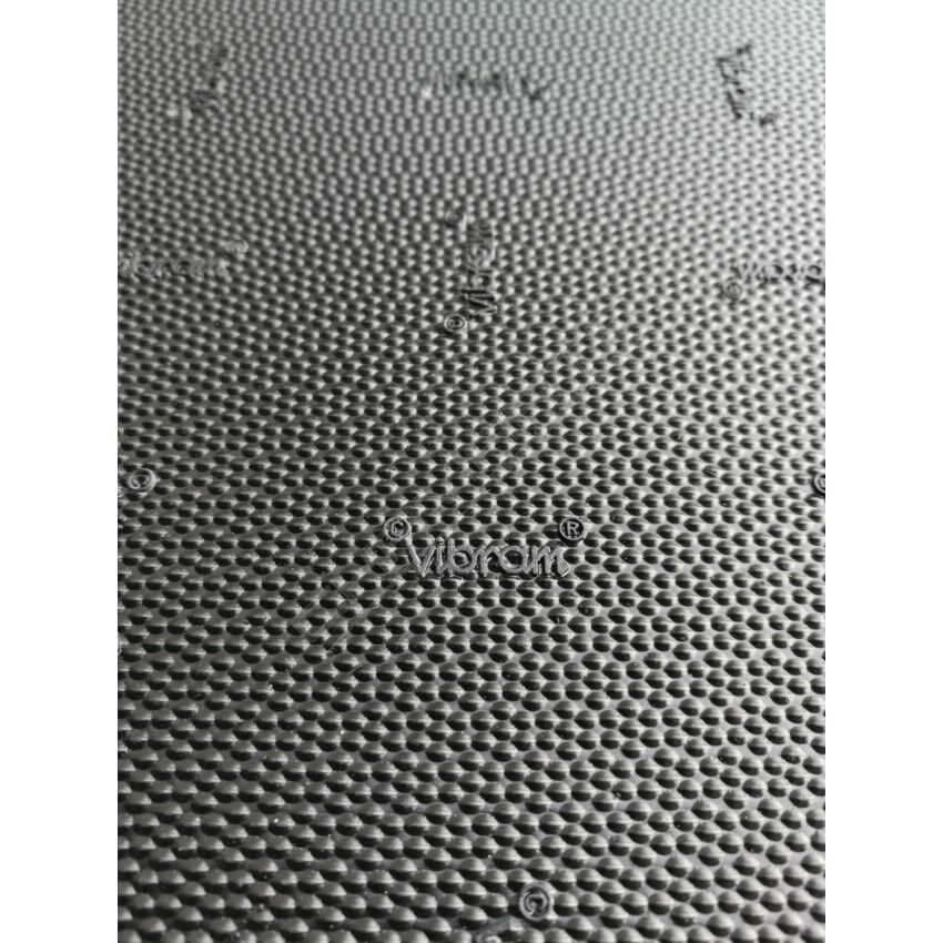 Placa de borracha Vibram Vibralam 56cm X 42cm  E=6mm Preto