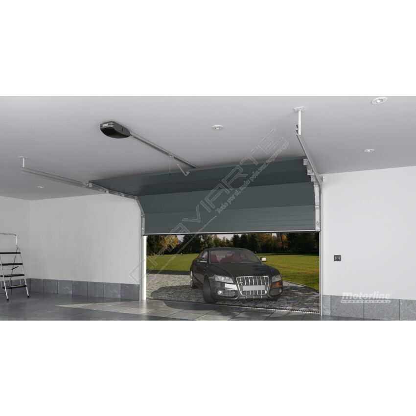 Kit Motorline Roso 100 Para Portões Seccionados