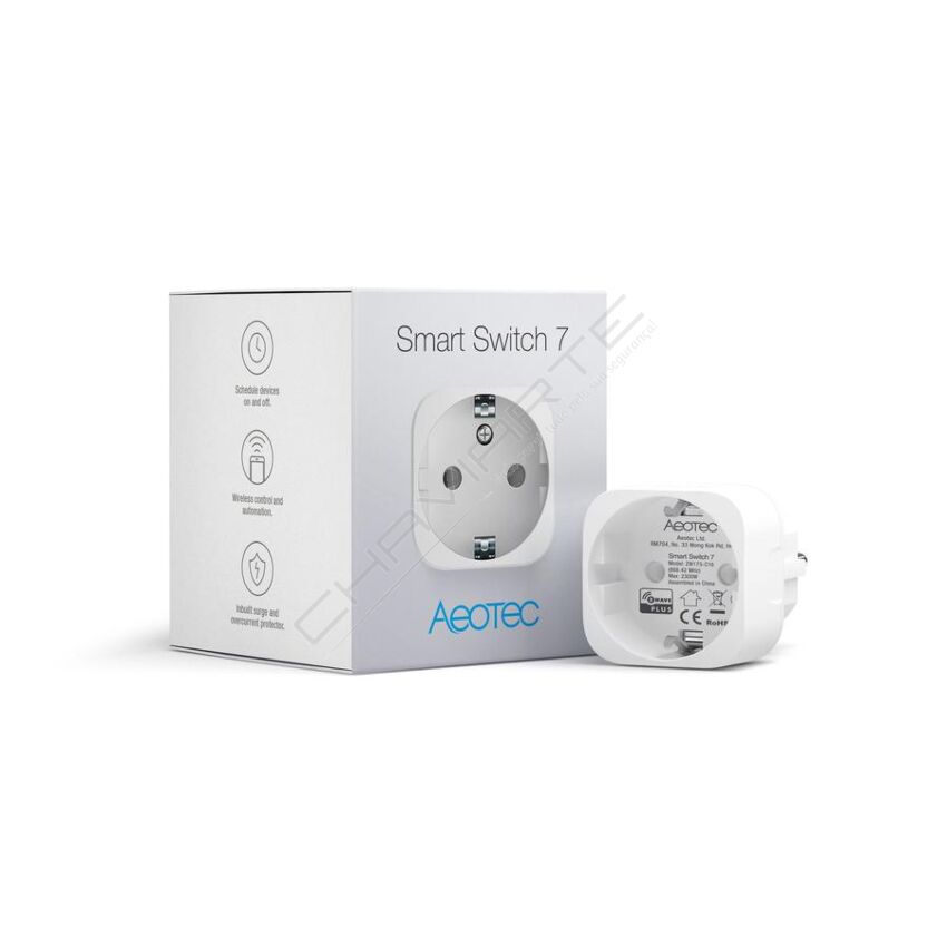 Tomada inteligente Z-Wave Aeotec Smart Switch 7 com monitorização de energia