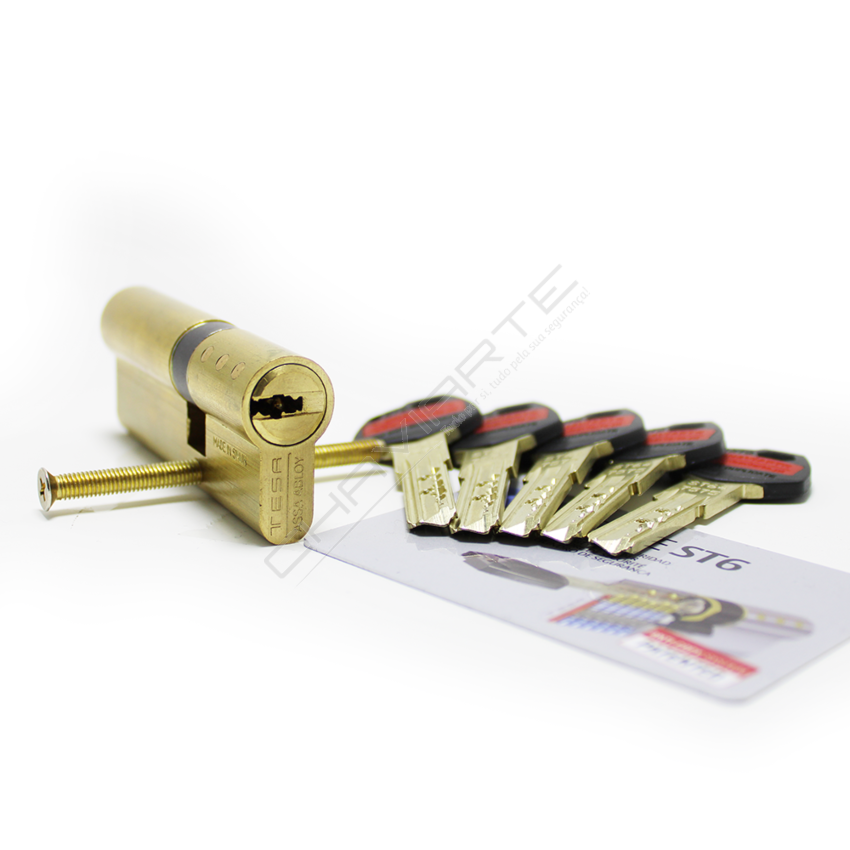 Cilindro ST6 Chaviarte 30x40mm latonado