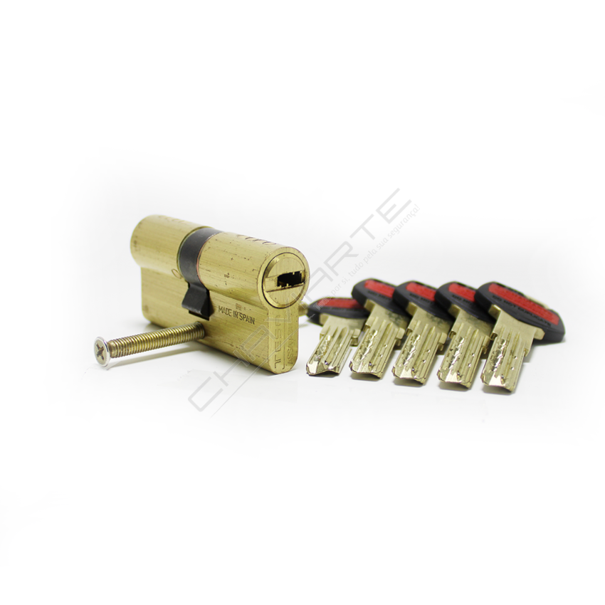 Cilindro ST8 Chaviarte 40x40mm latonado