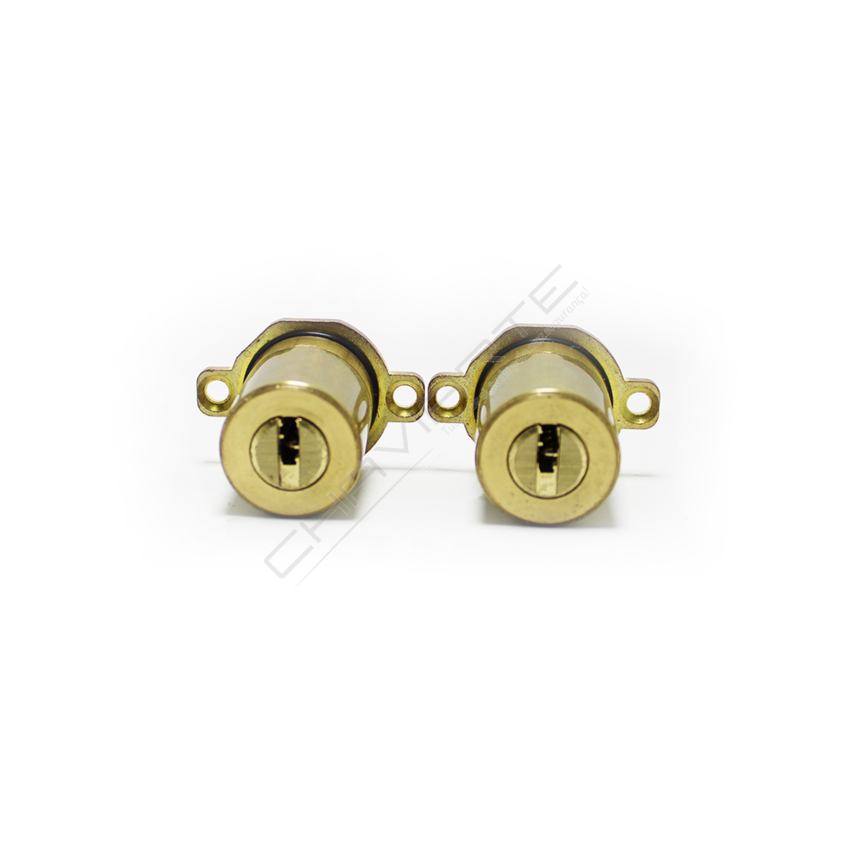 Cilindro ST8 Chaviarte ST8F3636L latonado, para portas Fichet