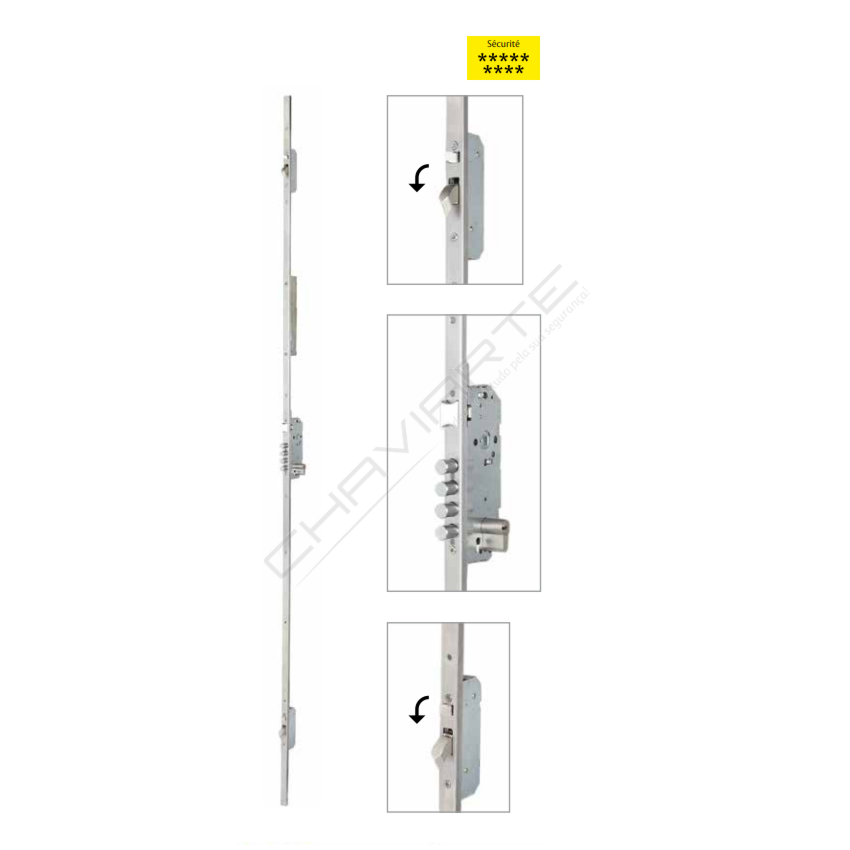 Fechadura Tesa 3 pontos Motorizada TMB3566LE