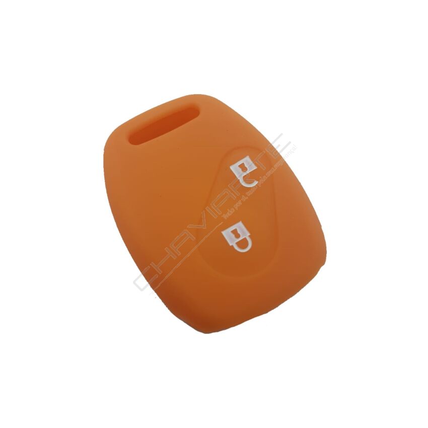 Capa silicone Honda, dois botões, laranja