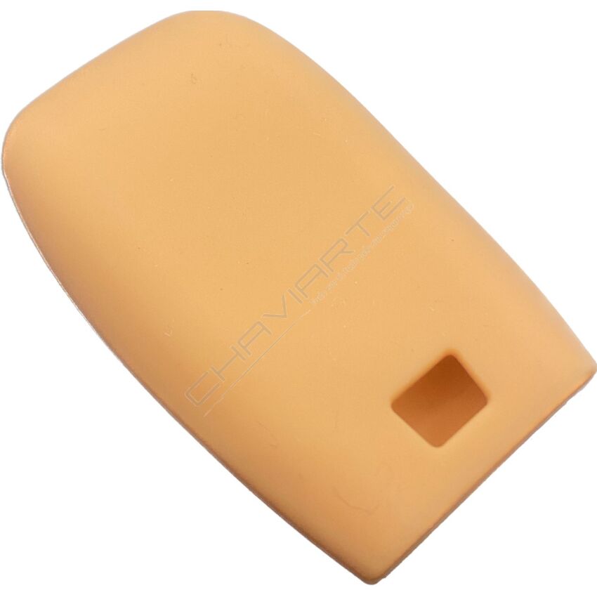 Capa silicone Mercedes, três botões, Smartkey proximidade, laranja