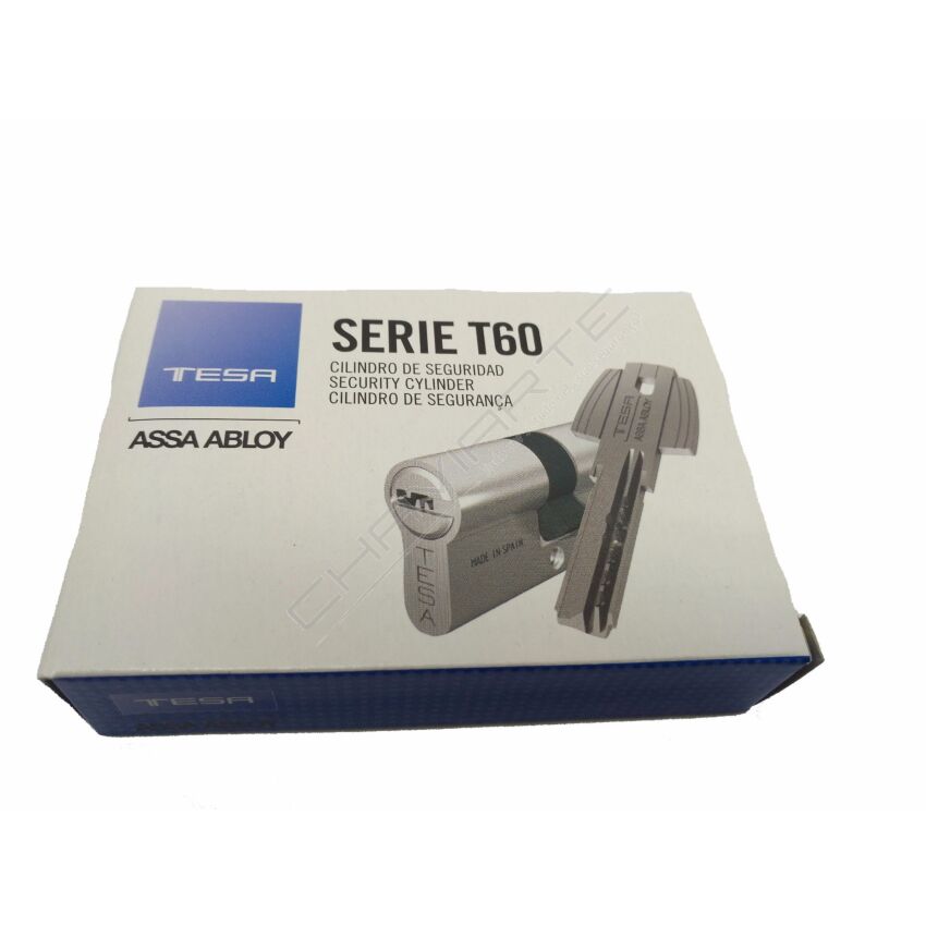 Cilindro Tesa T60 35x60mm latonado