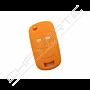Capa silicone Opel, flip dois botões, laranja
