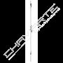 Fechadura multiponto 3 pontos TESA 4230P, chapa plana, entrada 30mm, inox