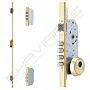 Fechadura multiponto 3 pontos TESA TLB, chapa em U, entrada 60mm, dourado esmaltado