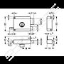 Fechadura de sobrepor Yale 61000601 (tipo 720) cilindro solto, direita, entrada 6 cm