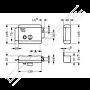 Fechadura elétrica de sobrepor Yale 67800601, direita