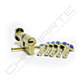 Cilindro Yale HSK de botão 35x35mm latonado