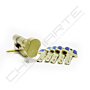 Cilindro Yale HSK de botão 30x30mm latonado