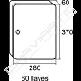 Chaveiro BTV 04132 de 60 chaves 300*240 mm