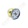 Puxador redondo Tesa 3931, fixo, dourado